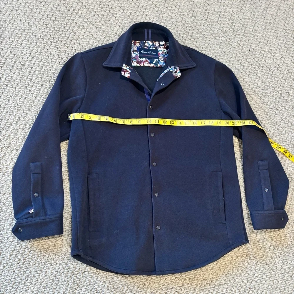 Robert Graham Dark Blue Shirt Jacket Men’s Large